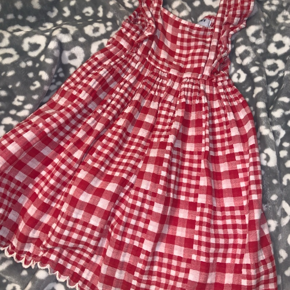 Old Navy Red Plaid Kids Dress